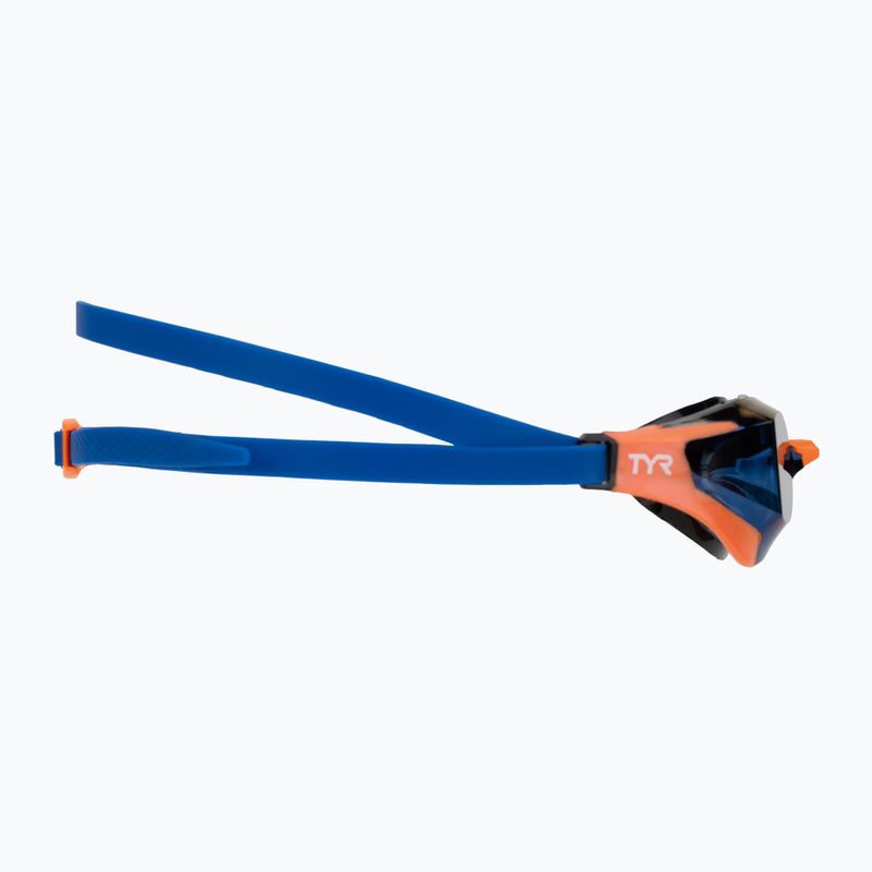 Ochelari înot TYR Tracer-X RZR Mirrored blue/orange 3