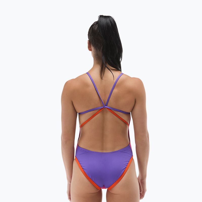 Costum de baie întreg pentru femei Tyr Multistrap Cutoutfit Durafast Elite pink/multi 3