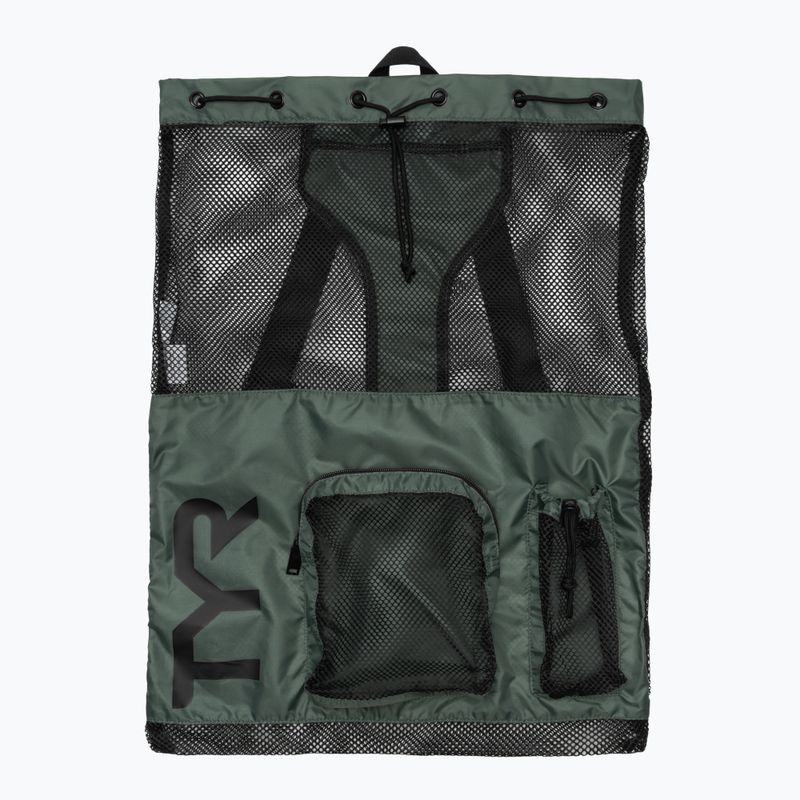 Sac de înot TYR Big Mesh Mummy 40 l olive