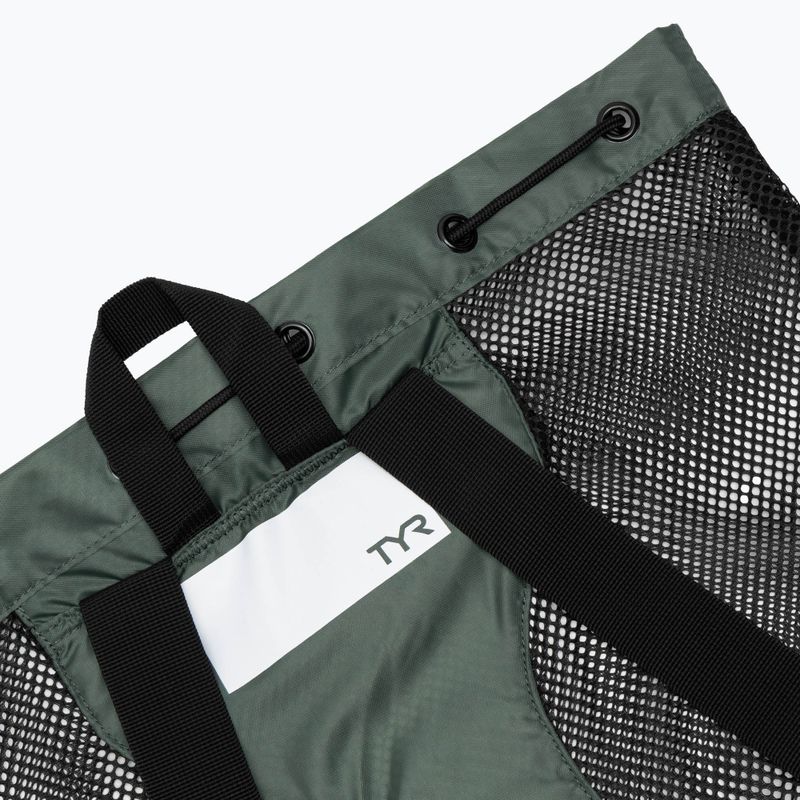 Sac de înot TYR Big Mesh Mummy 40 l olive 4