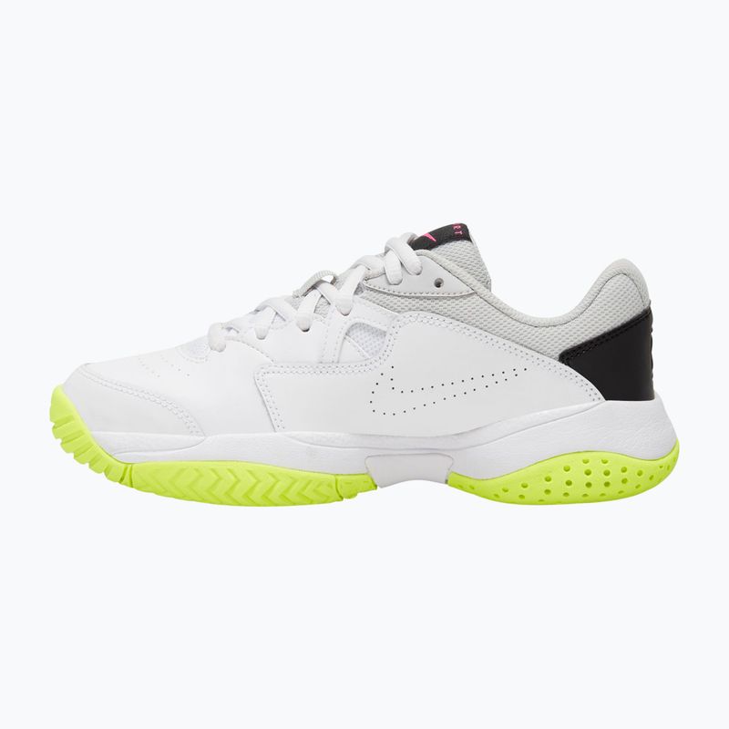 Încălțăminte de tenis pentru copii Nike Court Lite 2 Jr white/hot lime/grey fog/laser fuchsia 2