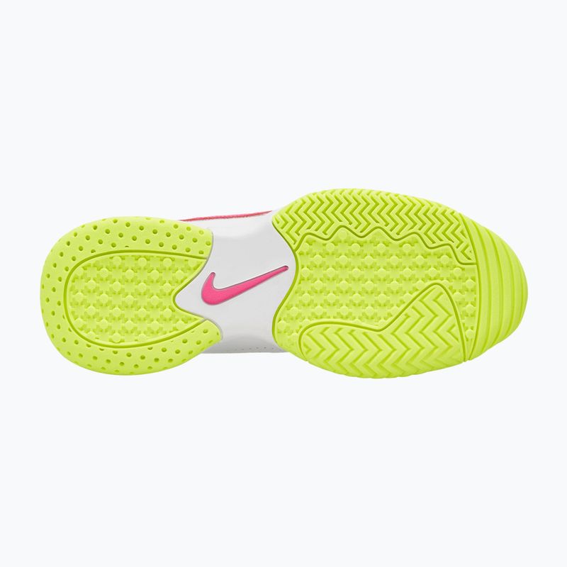 Încălțăminte de tenis pentru copii Nike Court Lite 2 Jr white/hot lime/grey fog/laser fuchsia 3
