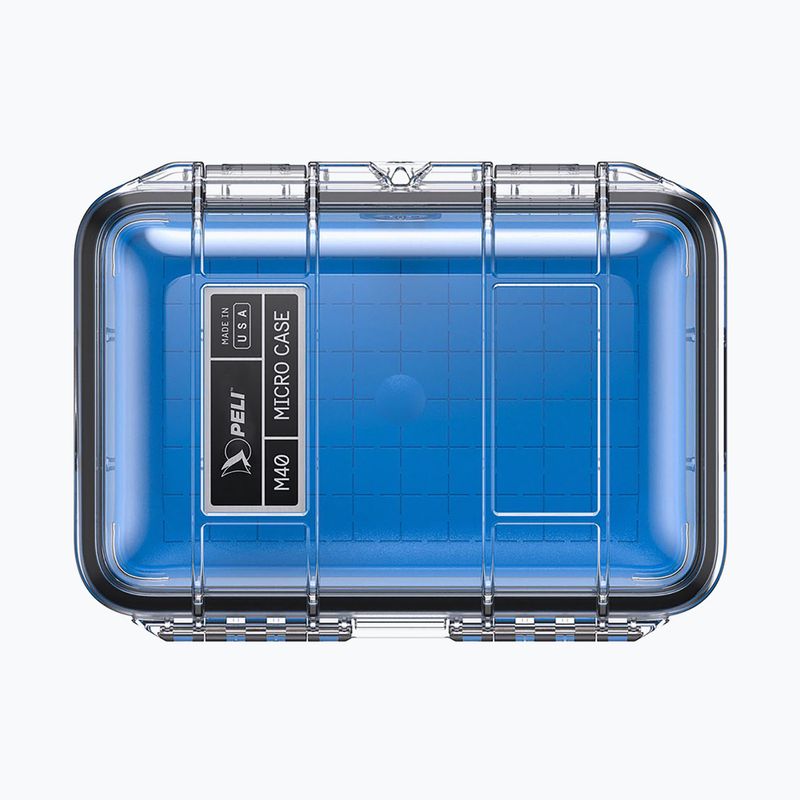 Recipient de depozitare PELI M40 Micro Case clear blue 3