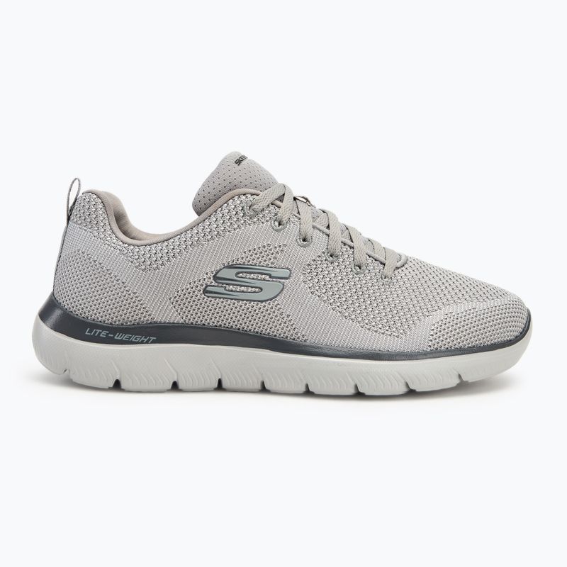 Încălțăminte pentru bărbați SKECHERS Summits Brisbane light gray 2