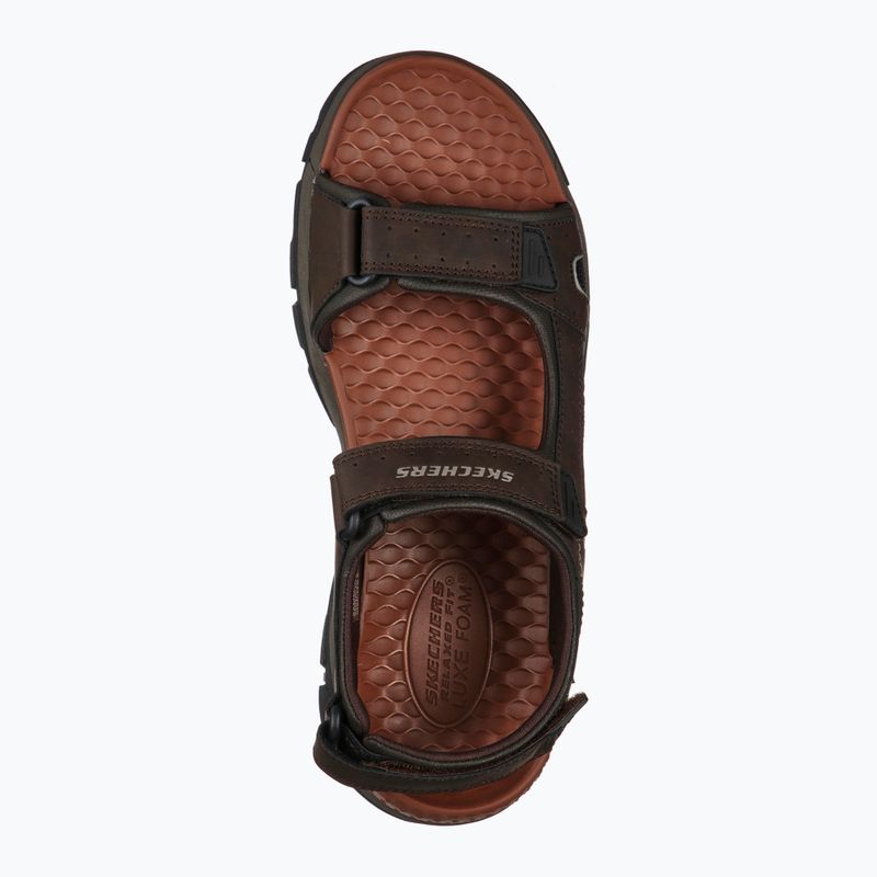 Sandale pentru bărbați SKECHERS Tresmen Hirano chocolate 11