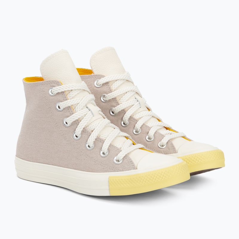 Adidași pentru femei Converse Chuck Taylor All Star Hi papyrus/egret/amarillo 4