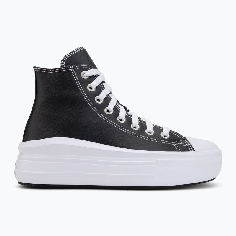 Teniși pentru femei Converse Chuck Taylor All Star Move Platform Leather black 2