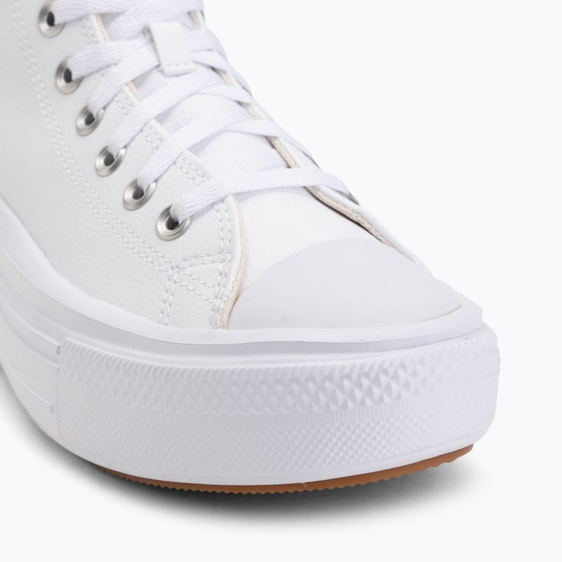 Teniși pentru femei Converse Chuck Taylor All Star Move Platform Leather white 7