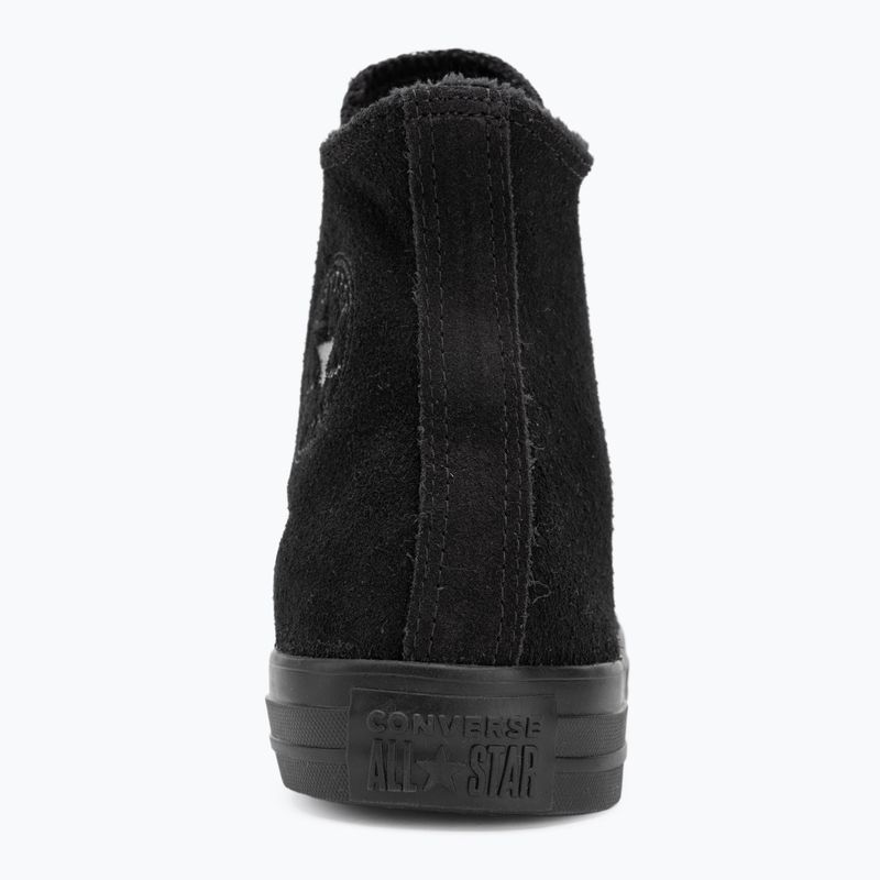 Încălțăminte Converse Chuck Taylor All Star Hi din piele întoarsă, blană sintetică black 6