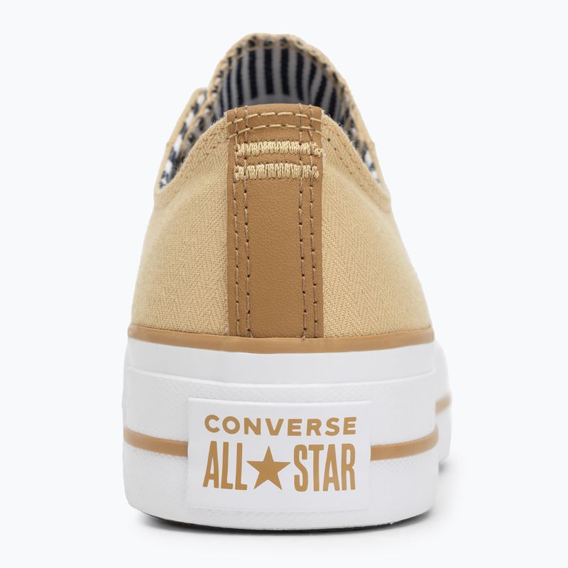 Încălțăminte pentru femei Converse Chuck Taylor All Star Lift Platform Herringbone Stripe utility sunflower/trek tan 6