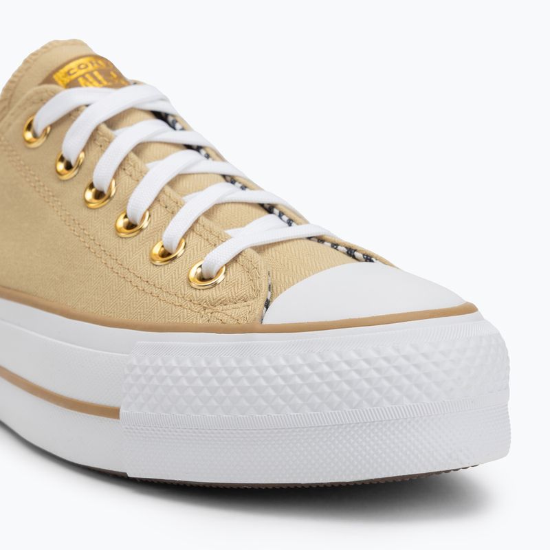 Încălțăminte pentru femei Converse Chuck Taylor All Star Lift Platform Herringbone Stripe utility sunflower/trek tan 7