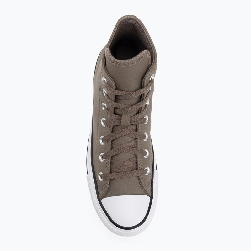 Încălțăminte Converse Chuck Taylor All Star Faux Leather Hi classic taupe/dark matter 5