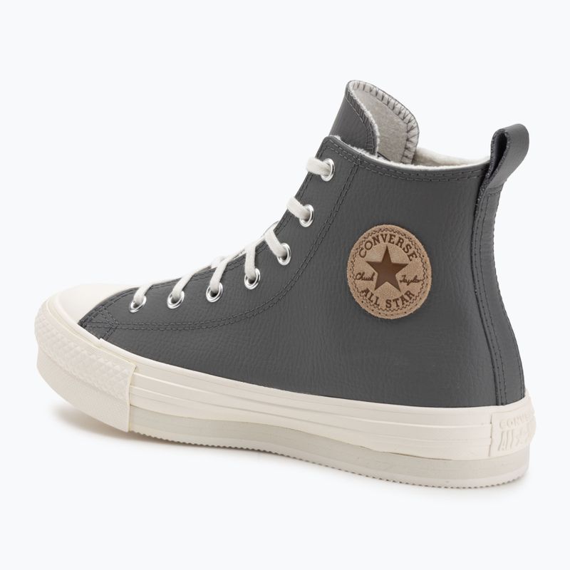 Încălțăminte pentru femei Converse Chuck Taylor All Star EVA Lift Platform Leather sharkskin/warm quarry/egret 3