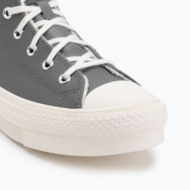 Încălțăminte pentru femei Converse Chuck Taylor All Star EVA Lift Platform Leather sharkskin/warm quarry/egret 7