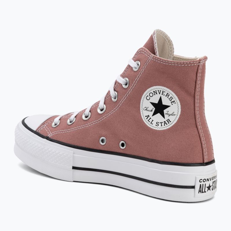 Teniși pentru femei Converse Chuck Taylor All Star Lift Hi light saddle/natural ivory 3