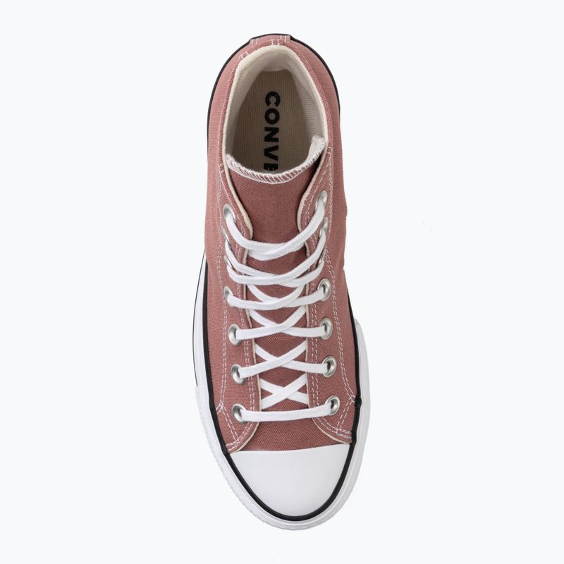Teniși pentru femei Converse Chuck Taylor All Star Lift Hi light saddle/natural ivory 5