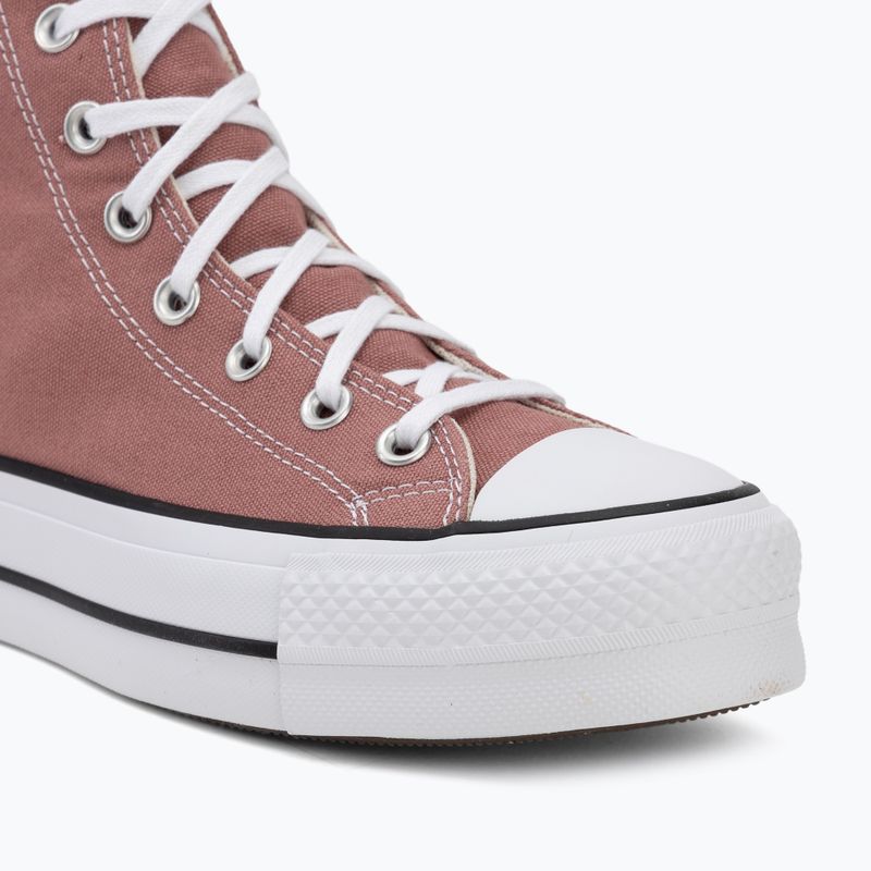 Teniși pentru femei Converse Chuck Taylor All Star Lift Hi light saddle/natural ivory 7