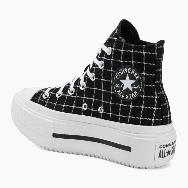 Teniși pentru femei Converse Chuck Taylor All Star Lift Double Stack Hi black/white 3