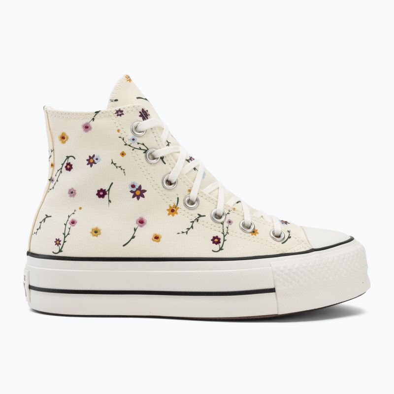 Teniși pentru femei Converse Chuck Taylor All Star Lift Hi erget/vintage white/black 2