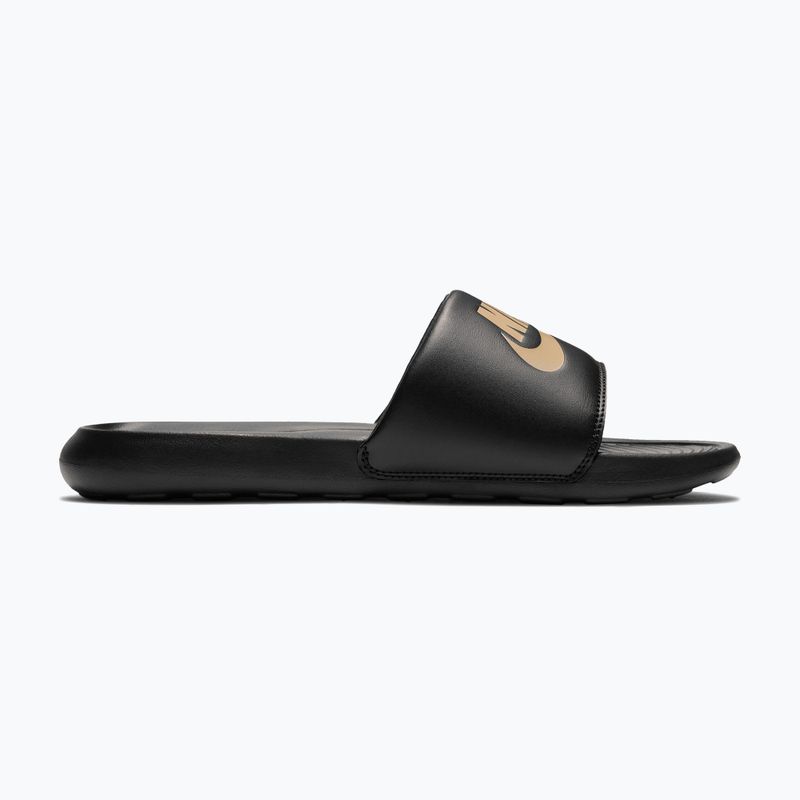 Șlapi bărbătești Nike Victori One Slide black/metallic gold