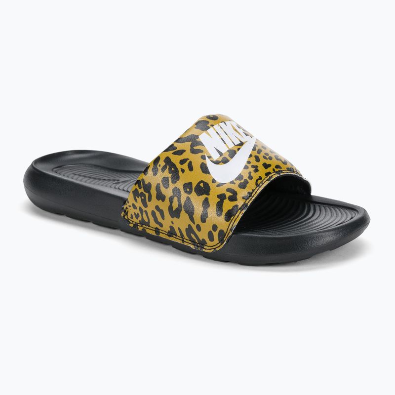 Flip-flops pentru femei Nike Victori One Slide Print, negru, CN9676-700