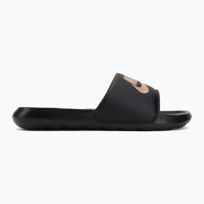 Șlapi pentru femei Nike Victori One Slide black/black/metallic red bronze 2