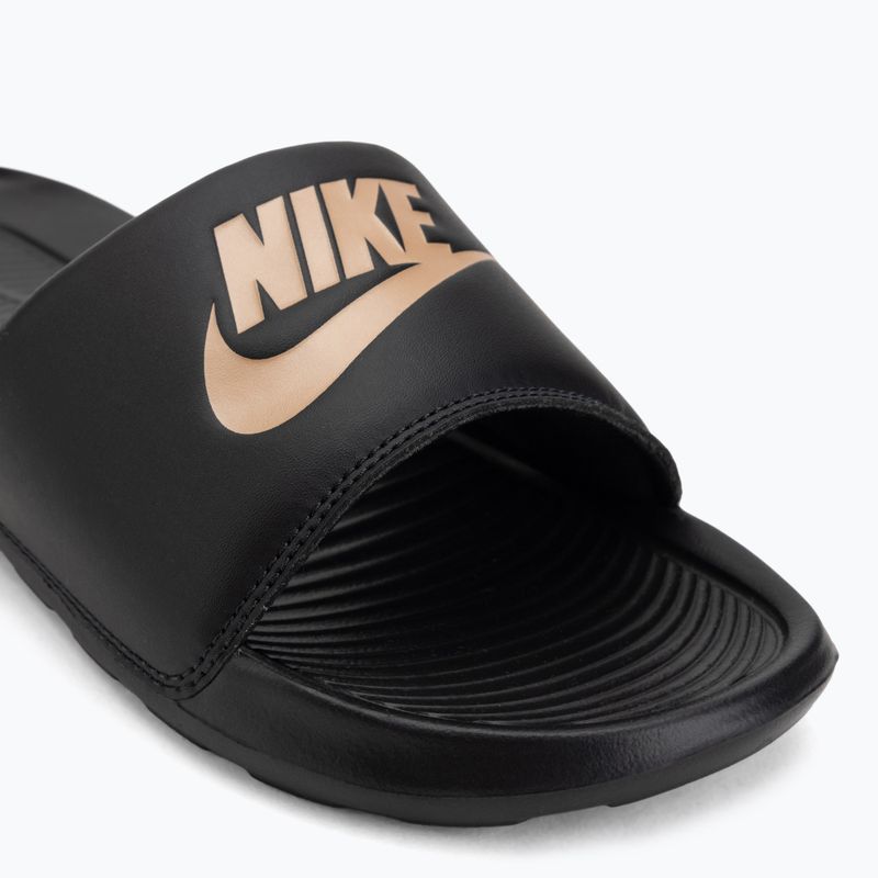 Șlapi pentru femei Nike Victori One Slide black/black/metallic red bronze 7