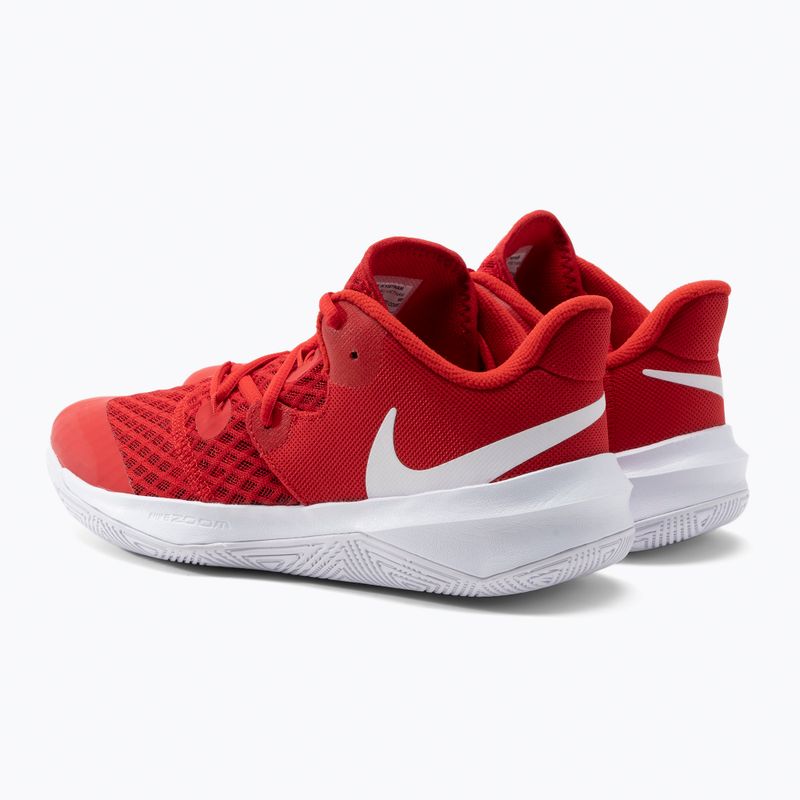 Pantofi de volei Nike Zoom Hyperspeed Court roșu/alb 3