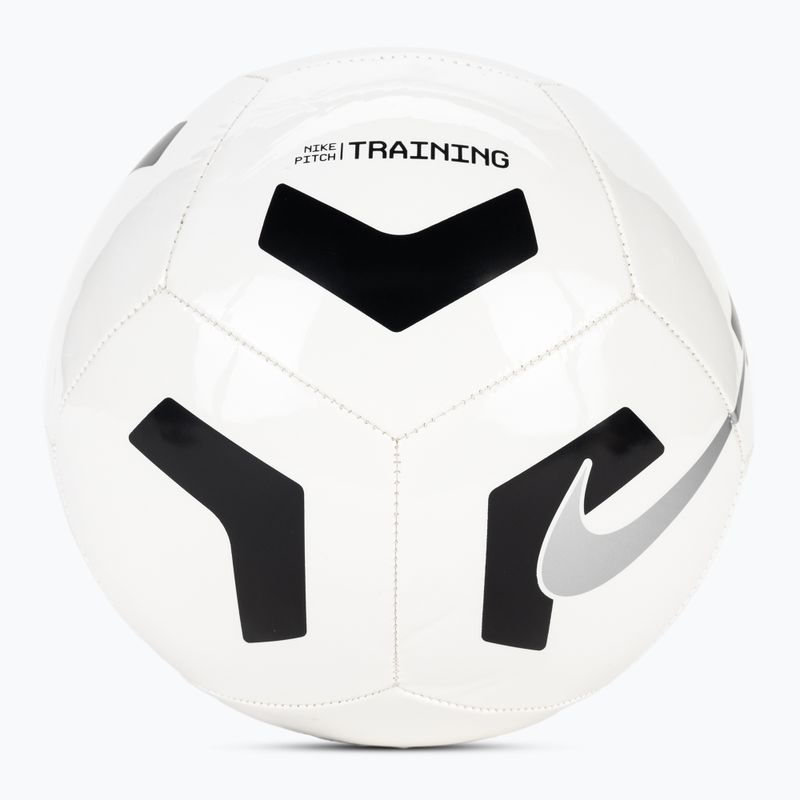 Minge de fotbal Nike Pitch Training white/black/silver mărime 5