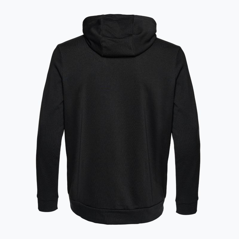 Bluză pentru bărbați Nike Dri-Fit Hooded Fitness Full Zip Fleece black/white 2