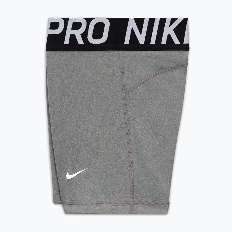 Pantaloni scurți pentru copii Nike Pro carbon heather/white 7