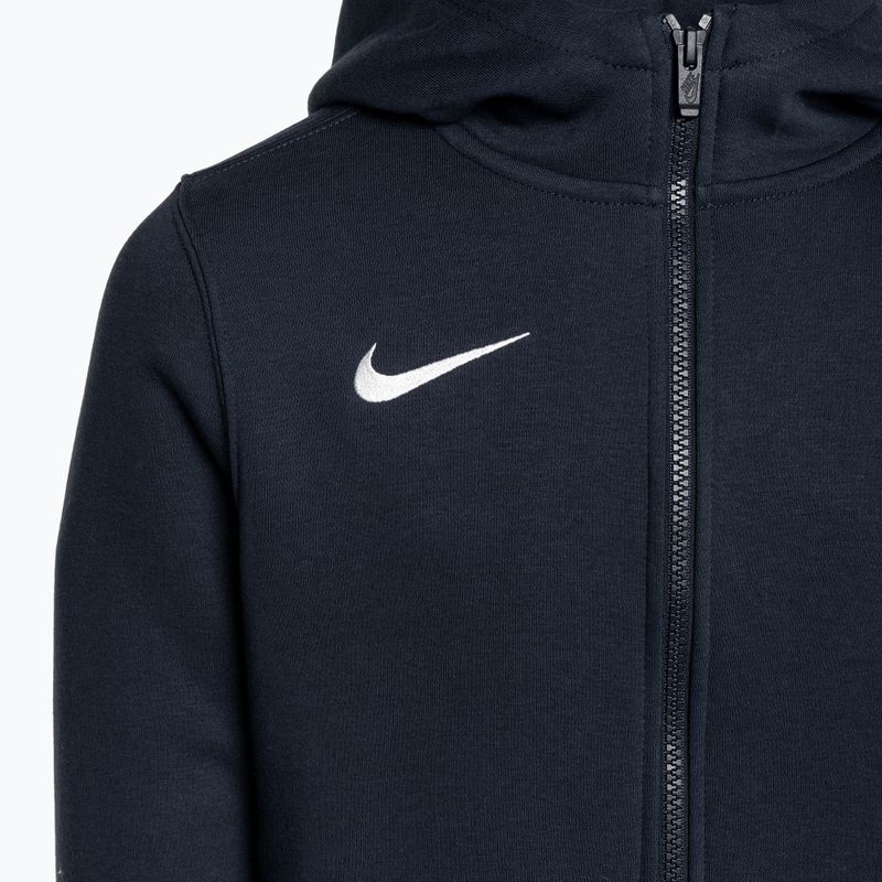 Bluză pentru copii Nike Park 20 Full Zip Hoodie obsidian/white 3