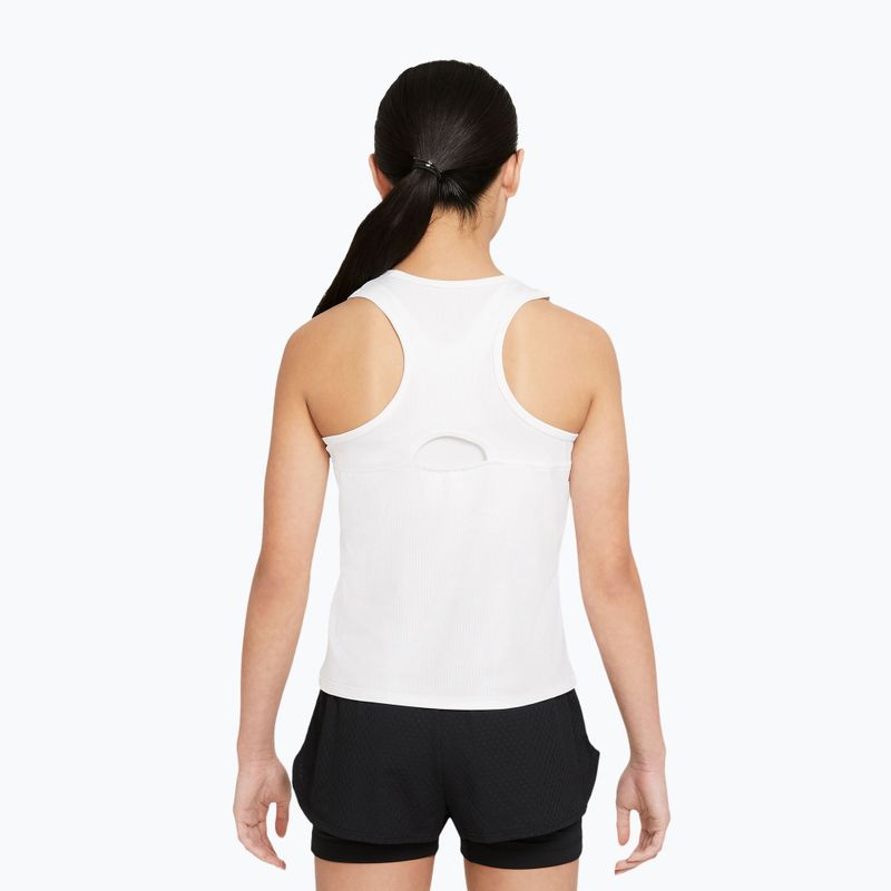 Tricou de tenis pentru copii Nike Victory white/white/black 2