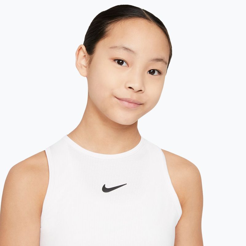 Tricou de tenis pentru copii Nike Victory white/white/black 4