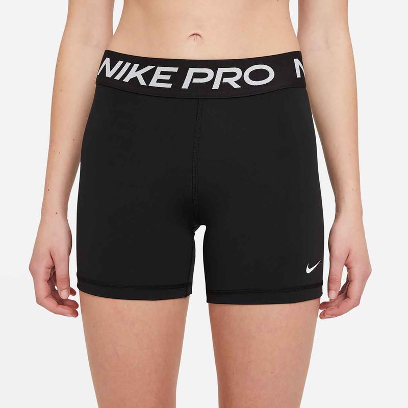 Pantaloni scurți de antrenament pentru femei Nike Pro 365 5" black/white 3