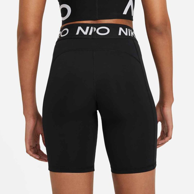 Pantaloni scurți de antrenament pentru femei Nike Pro 365 8" black/white 4