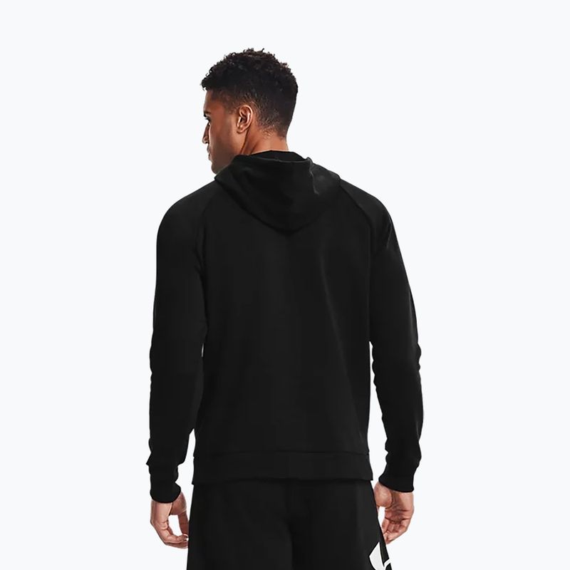 Bărbați Under Armour Rival Fleece Fleece Big Logo Hd hoodie negru 1357093 3