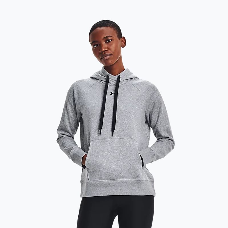 Hanorac cu glugă Under Armour Rival Fleece Hb pentru femei gri 1356317 3