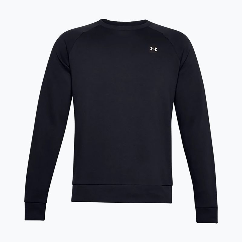 Tricou de antrenament pentru bărbați Under Armour Rival Fleece Crew negru 1357096 4