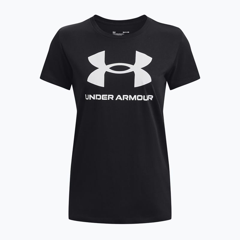 Tricou pentru femei Under Armour Rival Logo negru/alb 8