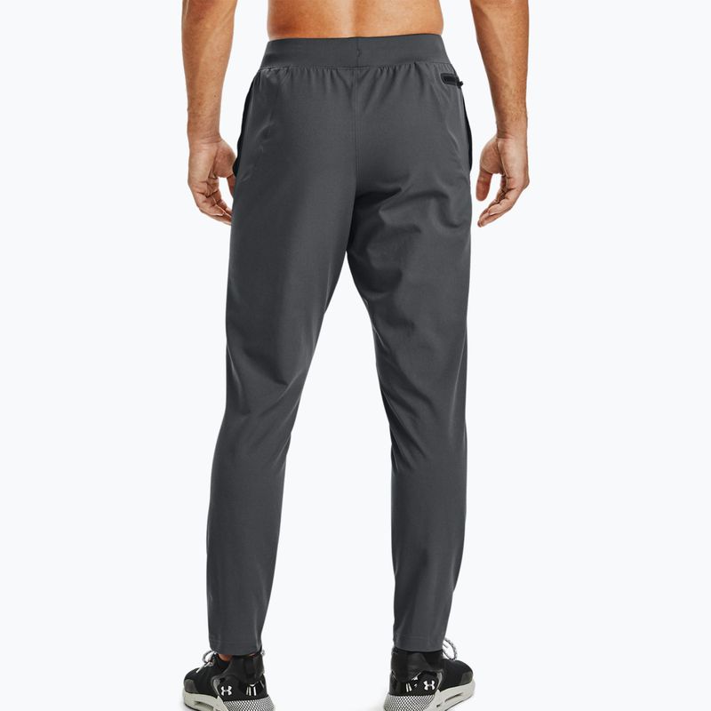 Under Armour Unstoppable Tapered gri, pantaloni de antrenament pentru bărbați 1352028 2