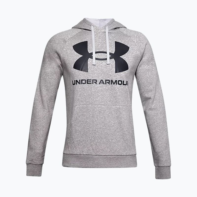 Hanorac cu glugă pentru bărbați Under Armour Rival Fleece Big Logo Hd gri 1357093 5