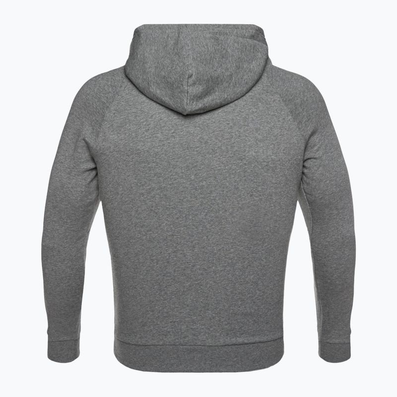 Bluză pentru bărbați Under Armour Rival Hoodie pitch gray light heather/onyx white 9