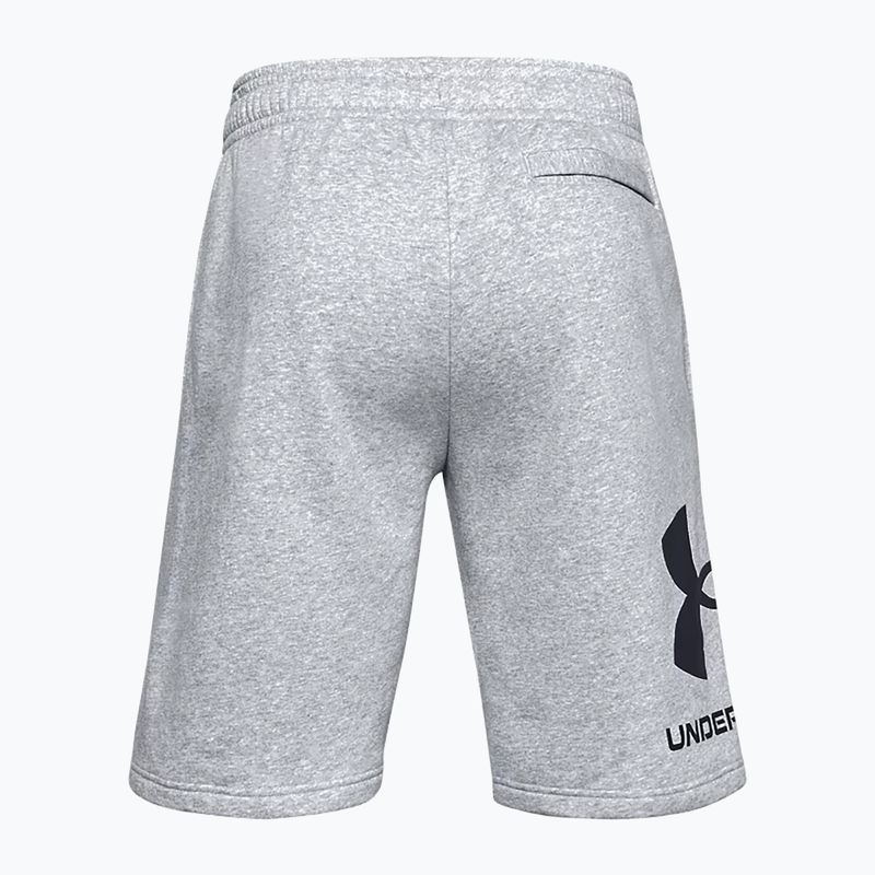 Pantaloni scurți de antrenament Under Armour Rival Fleece gri pentru bărbați 1357118 4