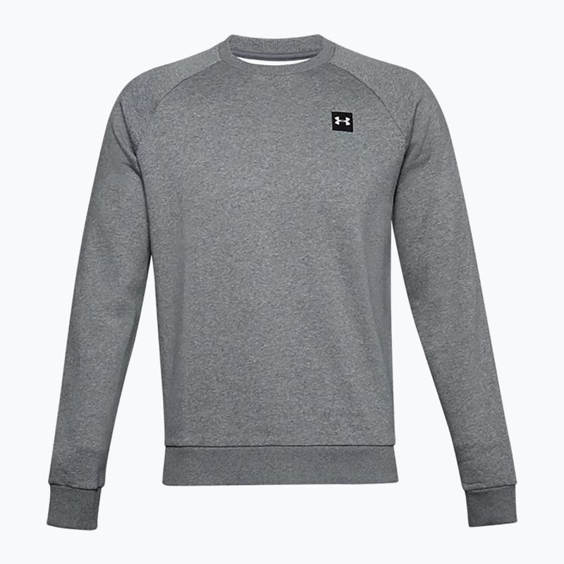 Tricou de antrenament pentru bărbați Under Armour Rival Fleece Crew gri 1357096 4