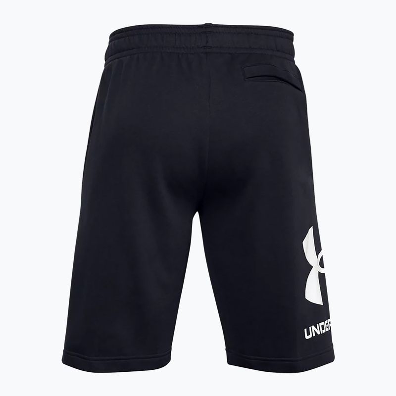 Pantaloni scurți de antrenament pentru bărbați Under Armour Rival Fleece negru 1357118 4