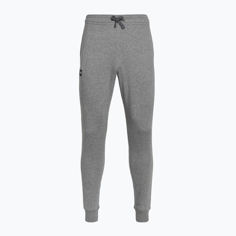 Pantaloni de antrenament pentru bărbați Under Armour Rival Fleece Joggers gri 1357128 5