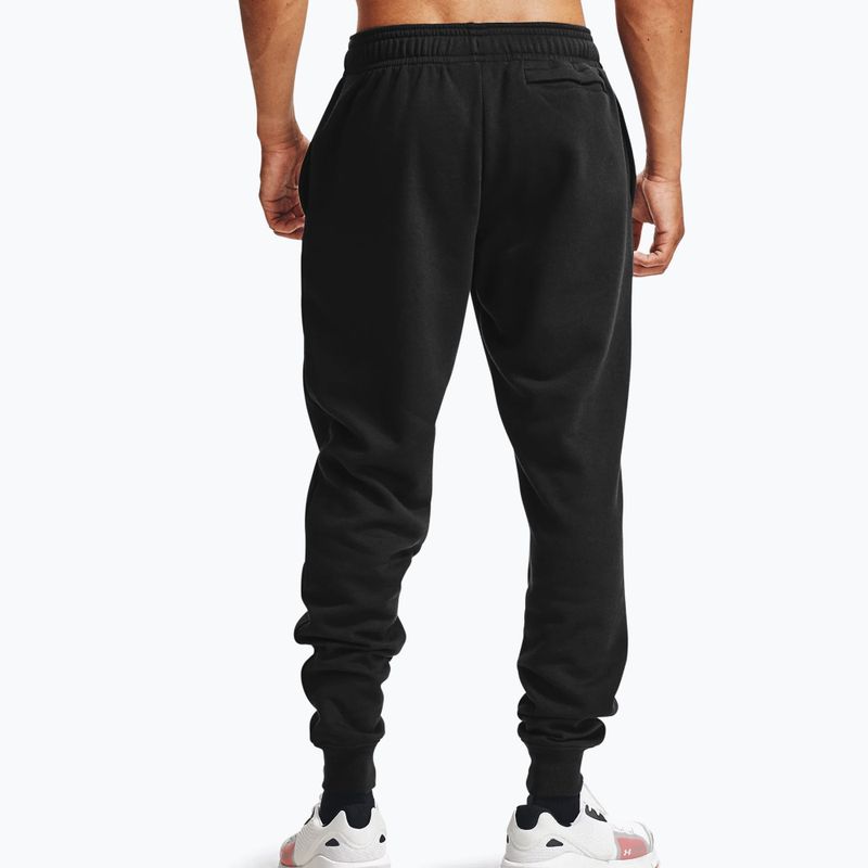 Pantaloni de antrenament pentru bărbați Under Armour Rival Fleece Joggers negru 1357128 2
