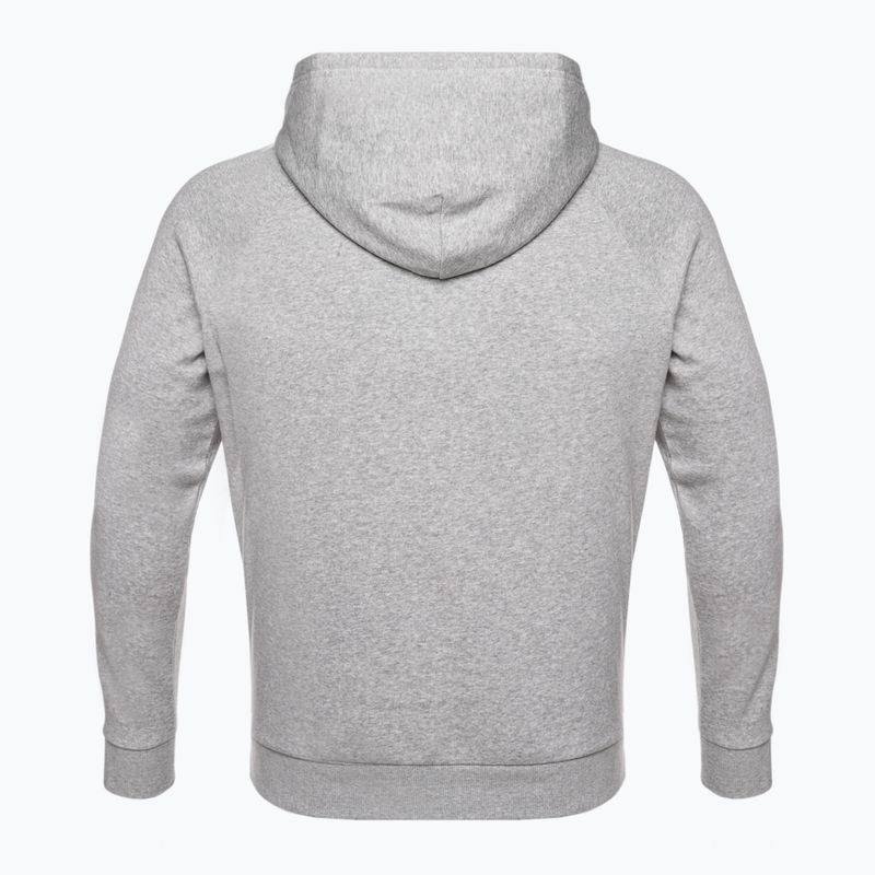 Bluză pentru bărbați Under Armour Rival Hoodie mod gray light heather/black 9