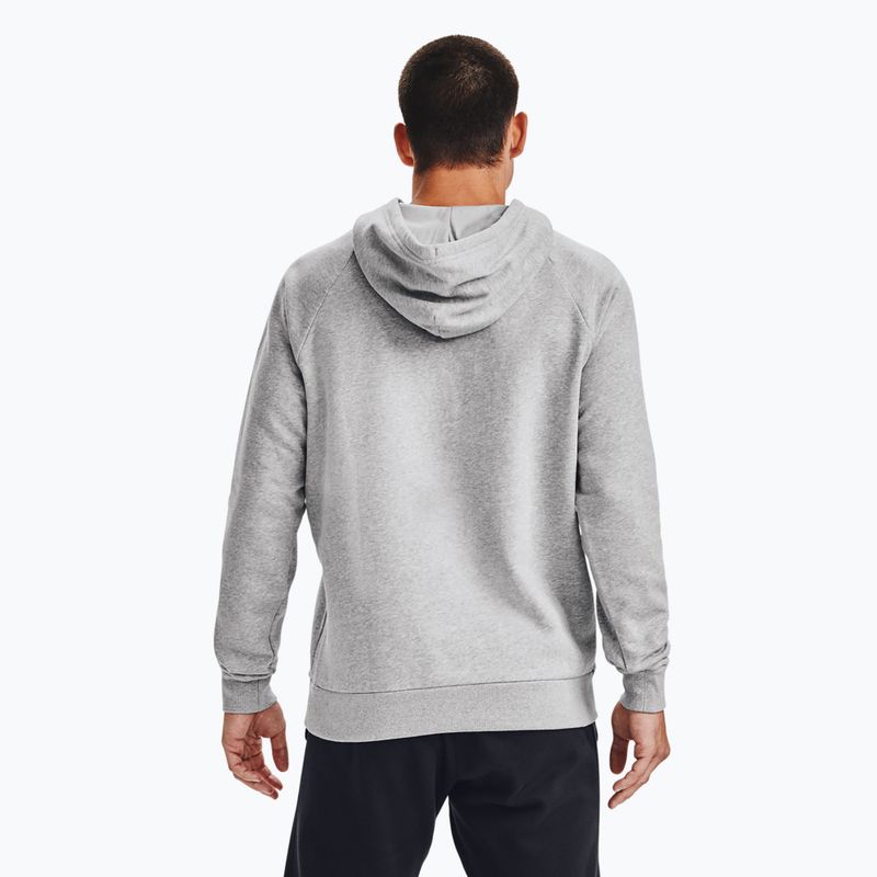 Bluză pentru bărbați Under Armour Rival Hoodie mod gray light heather/black 6